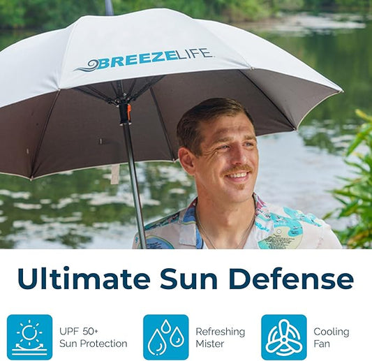 Original Misting Sun Umbrella with Fan