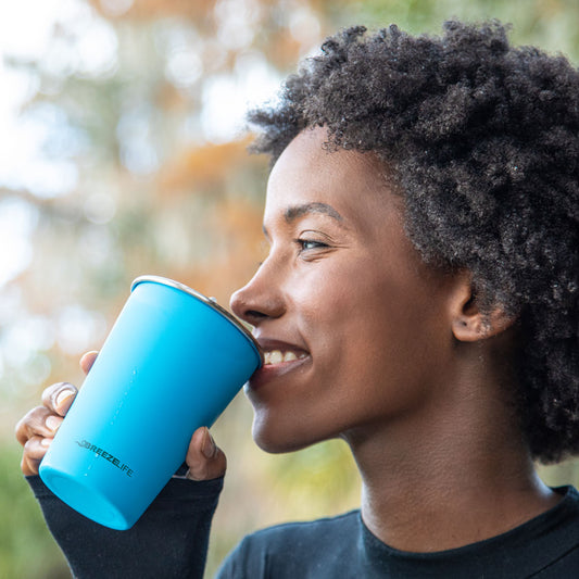 Stainless Steel Pint Cups (4 Pack) + carry bag