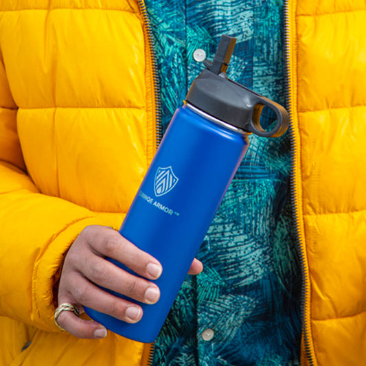 24oz Stainless Steel Bottles by DRINQE ARMOR (2 Pack)