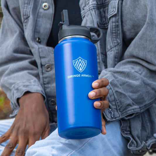 32oz Stainless Steel Bottles by DRINQE ARMOR (2 Pack)