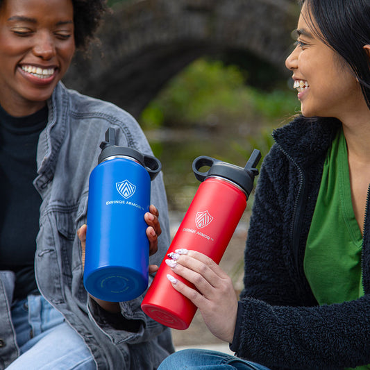 32oz Stainless Steel Bottles by DRINQE ARMOR (2 Pack)